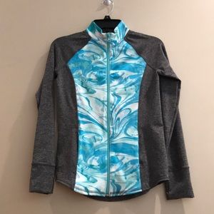 Girls athletic zip up jacket